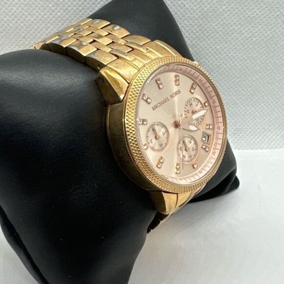 Michael Kors Ritz MK6077 Women\'s Rose Gold Analog Dial Quartz Wrist Watch JNA253 main image 7